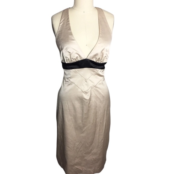 bebe Dresses & Skirts - Bebe T-back silk slim dress size XS